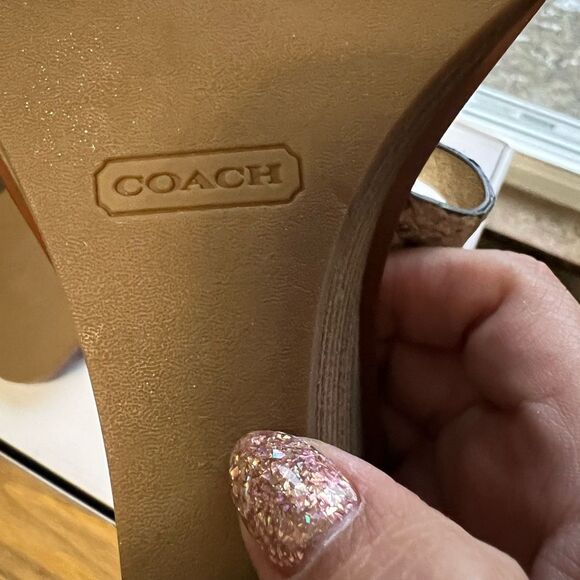 COACH Prue Snake embossed wedges - Picture 6 of 8